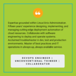 This is an elevator speech example for DevOps Engineer featured on Resumé Tech Guru web site