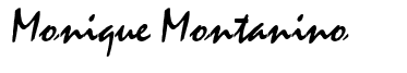 Monique Montanino black and white signature