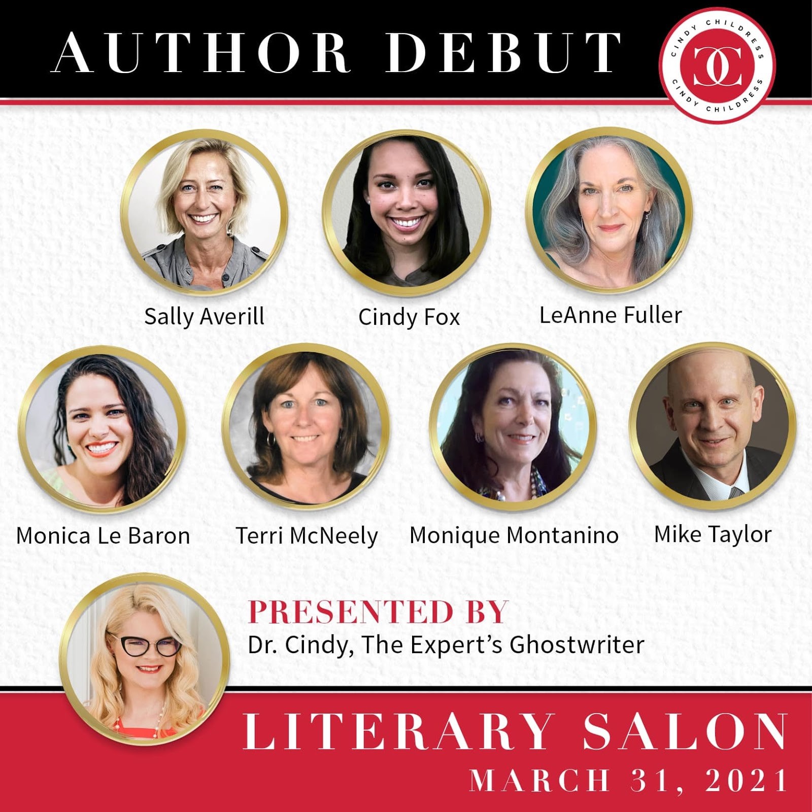 Group photo for Literary Salon Book Debut