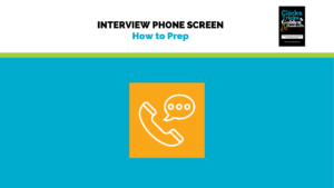 Interview phone screen, how to prep. Features a picture of a phone.