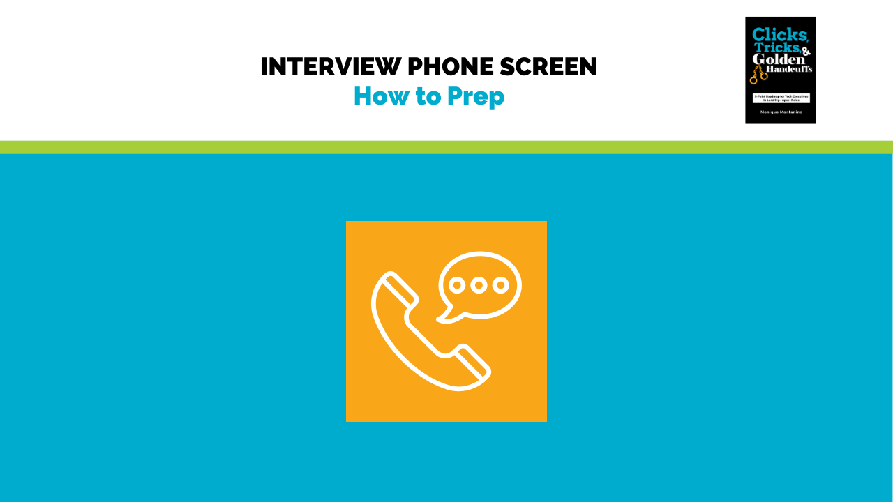 Interview phone screen, how to prep. Features a picture of a phone.